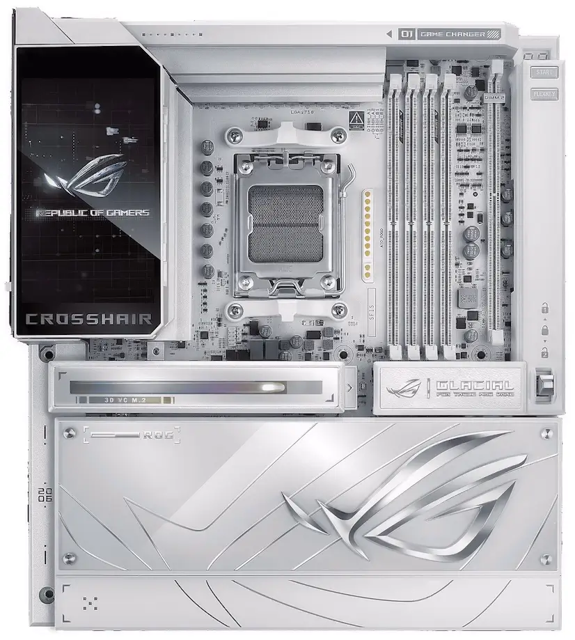 Montaje Placa Base ASUS ROG CROSSHAIR X870E GLACIAL Sierra Norte Madrid Informático Sierra Norte Madrid - Montaje Placa Base ASUS ROG CROSSHAIR X870E GLACIAL Sierra Norte Madrid